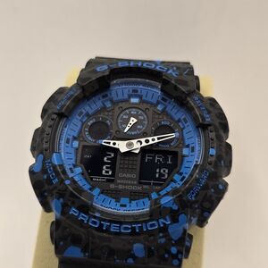 Casio G-Shock Black and Blue Digital Watch
